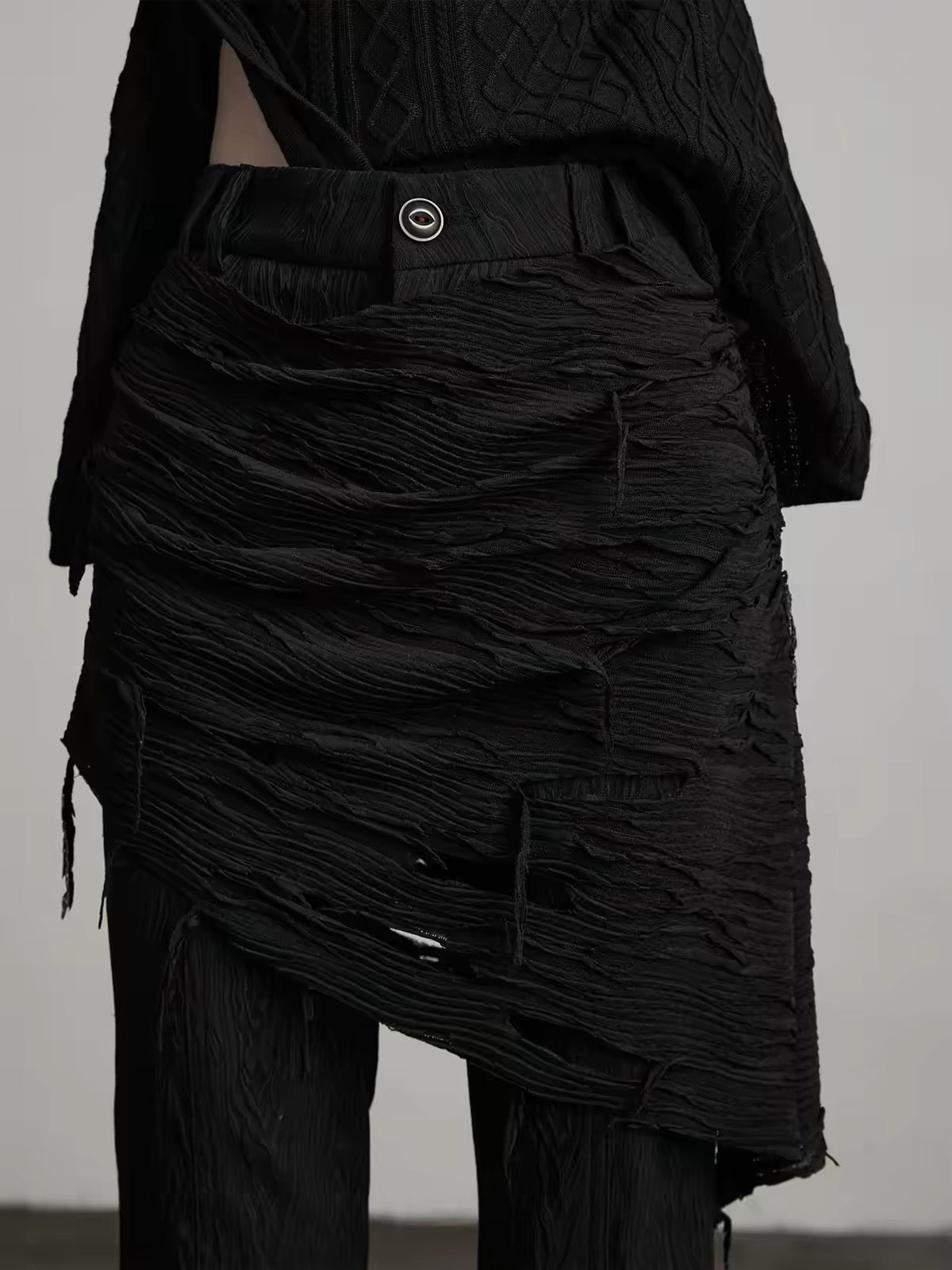 skirt layered pants