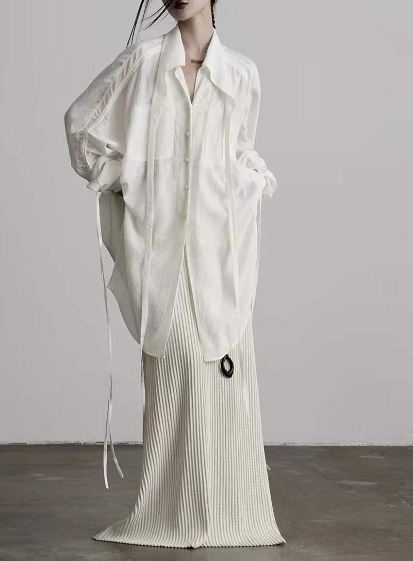 sheer long shirt