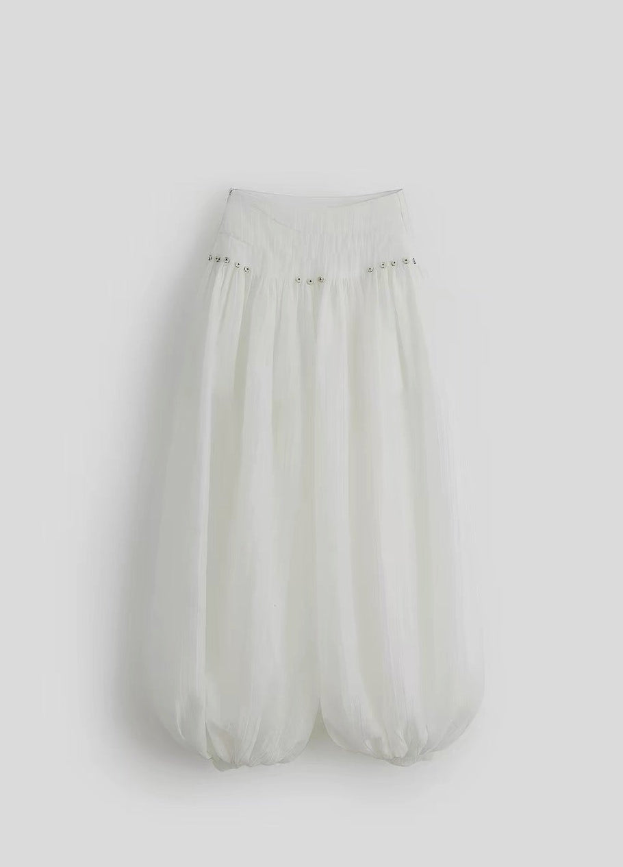 sheer balloon pants
