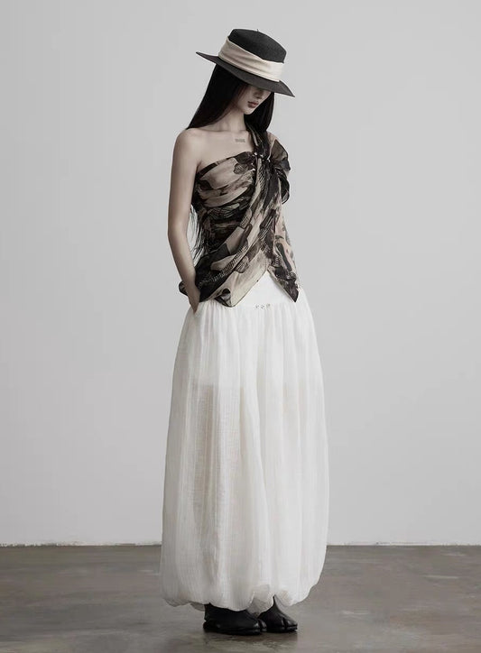 sheer balloon pants