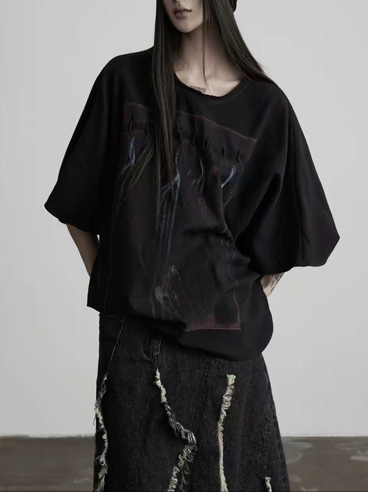 wide short sleeve T