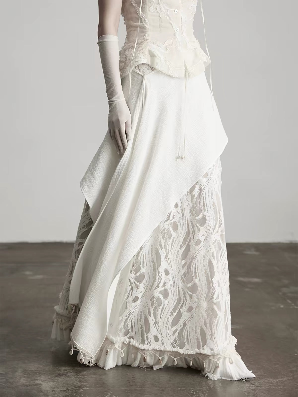 layered lace skirt