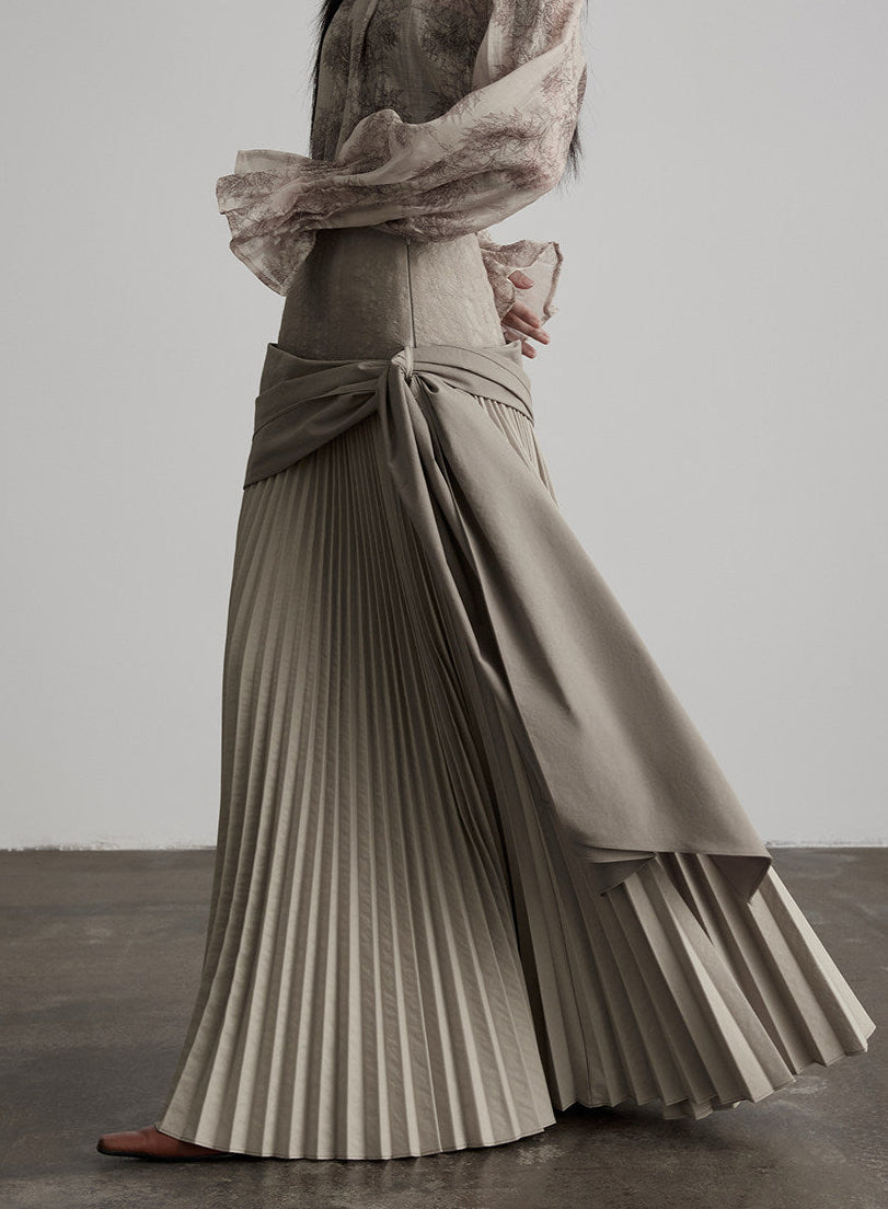 shawl pleats  skirt