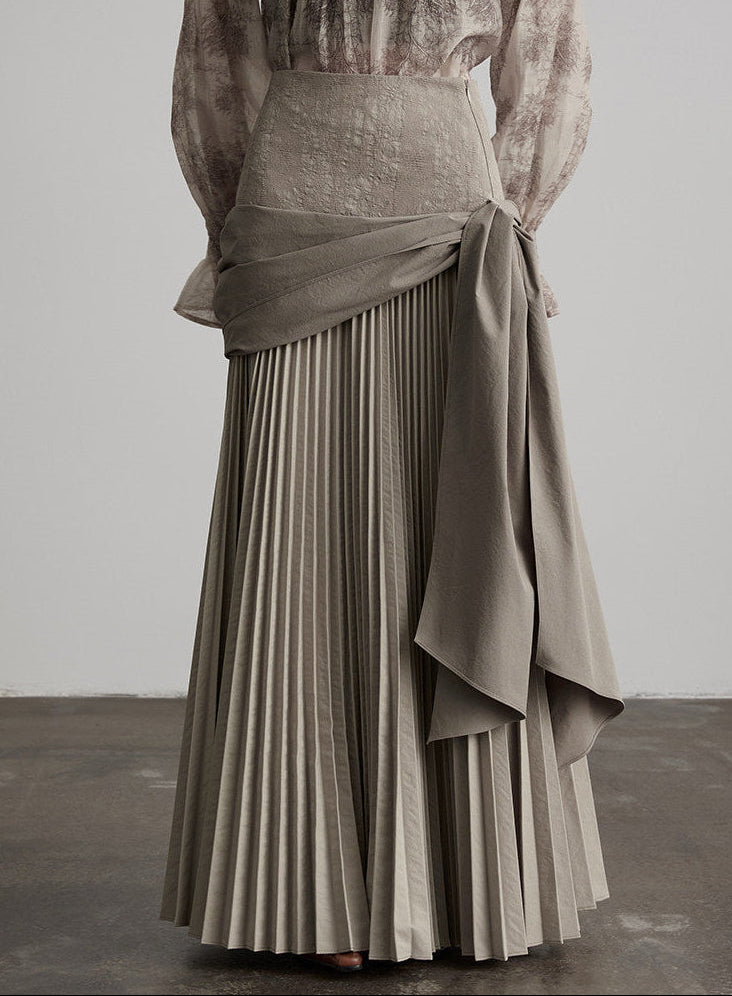 shawl pleats  skirt