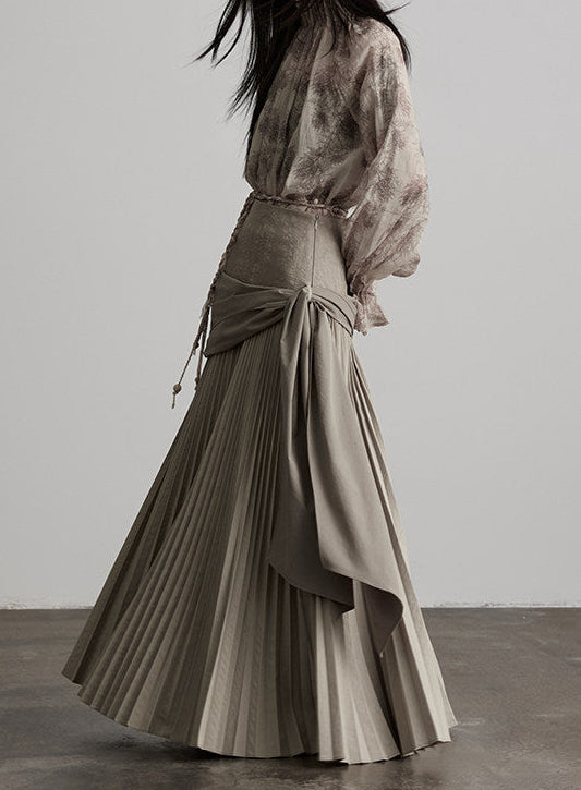 shawl pleats  skirt